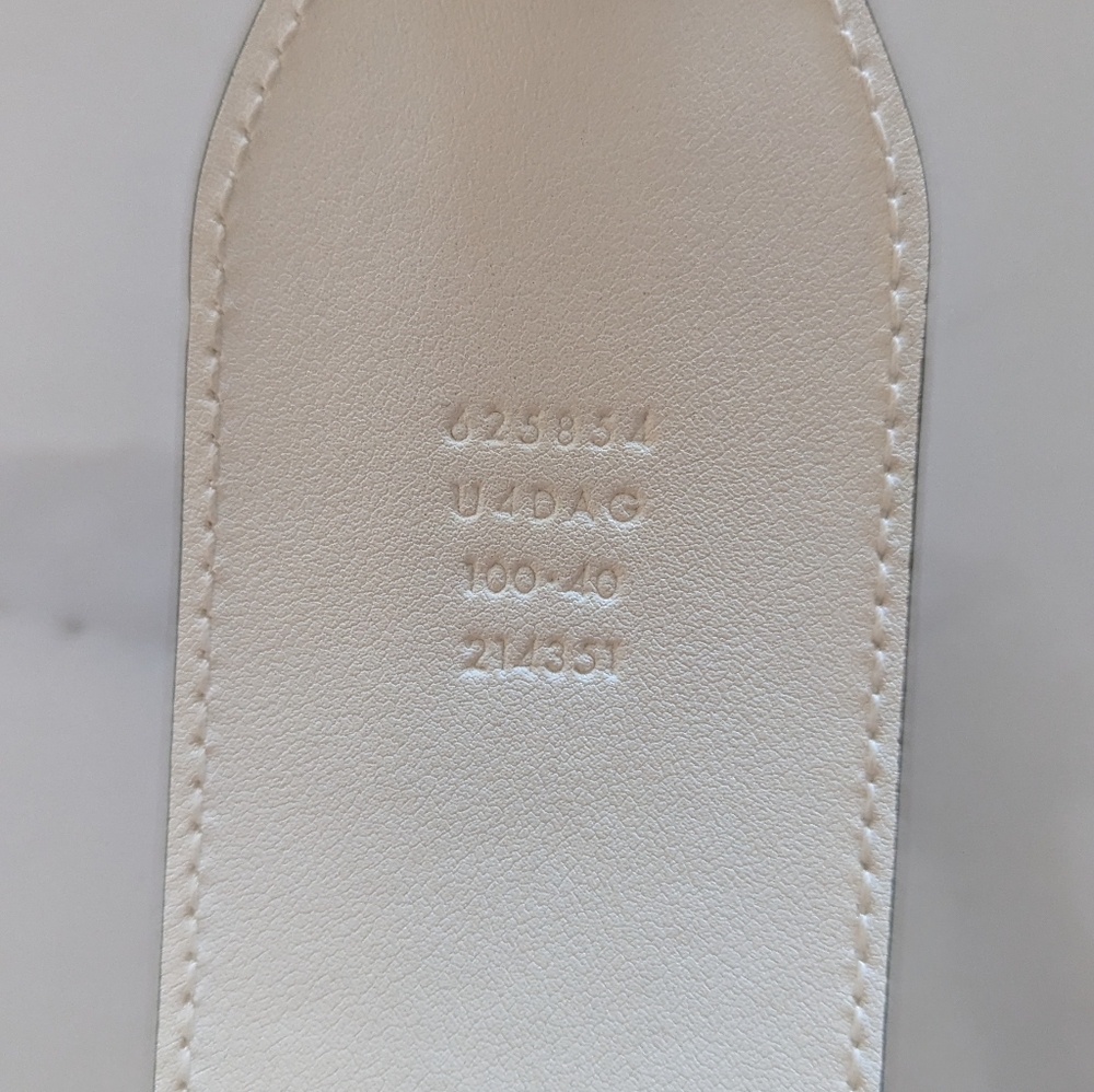 Gucci x Adidas Limited Edition Horsebit Belt. 625834 214351. 100cm 40 inch. New - Picture 6 of 11